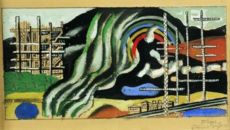 Fernand Léger, Le Transport des Forces (1937), image via Tajan
