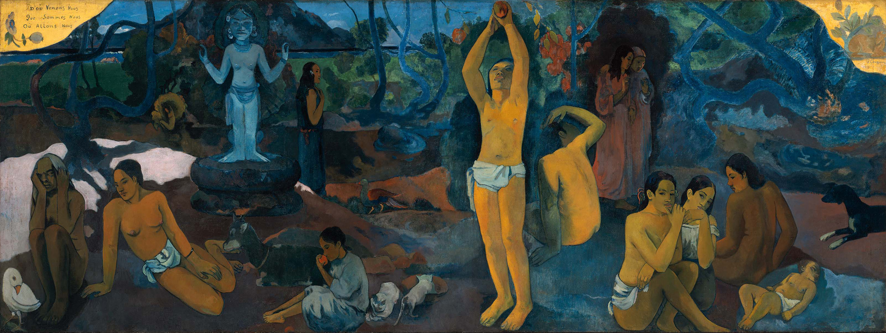 Paul Gauguin, D’où venons-nous ? Que sommes-nous ? Où allons-nous ?, 1897, image via Wikipedia