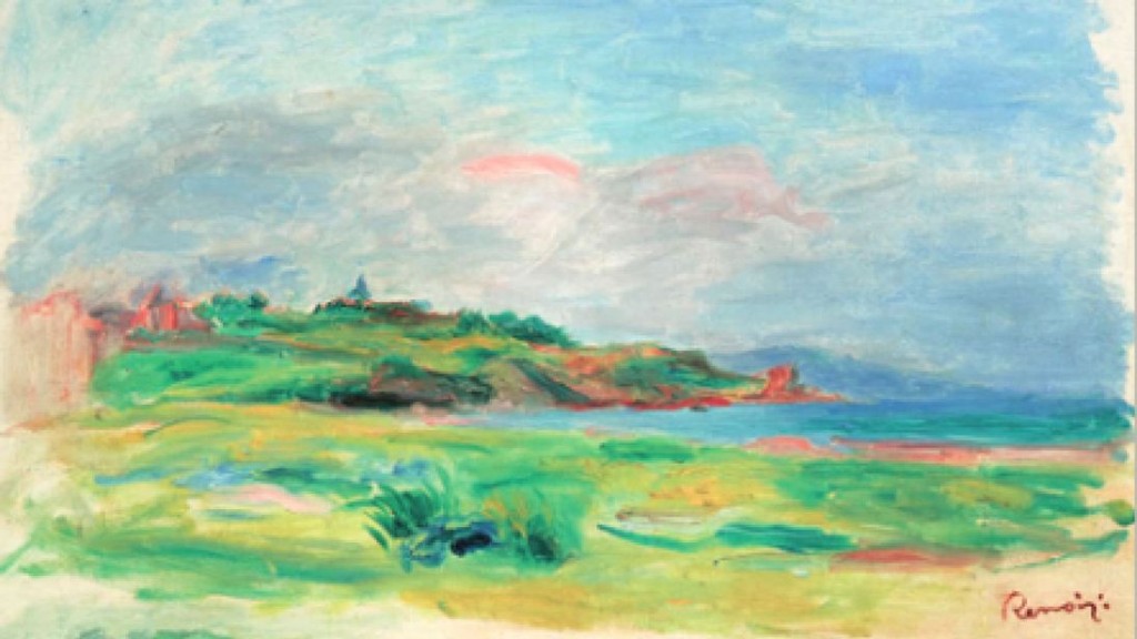 Pierre-Auguste Renoir, Golfe, Mer, Falaises Vertes, 1895. Immagine © Dorotheum.