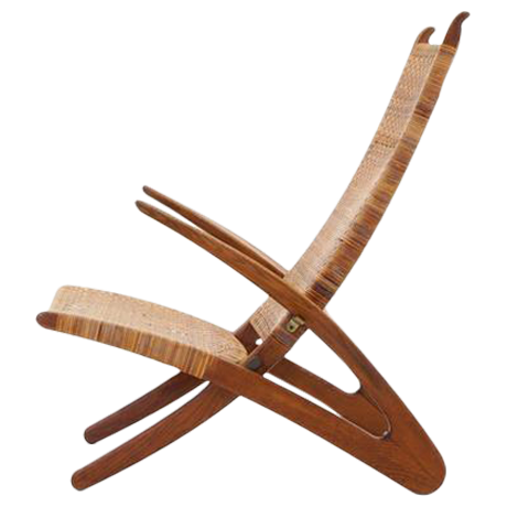 Ovanlig delfinstol av Hans J. Wegner, Johannes Hansen, Danmark, 1950