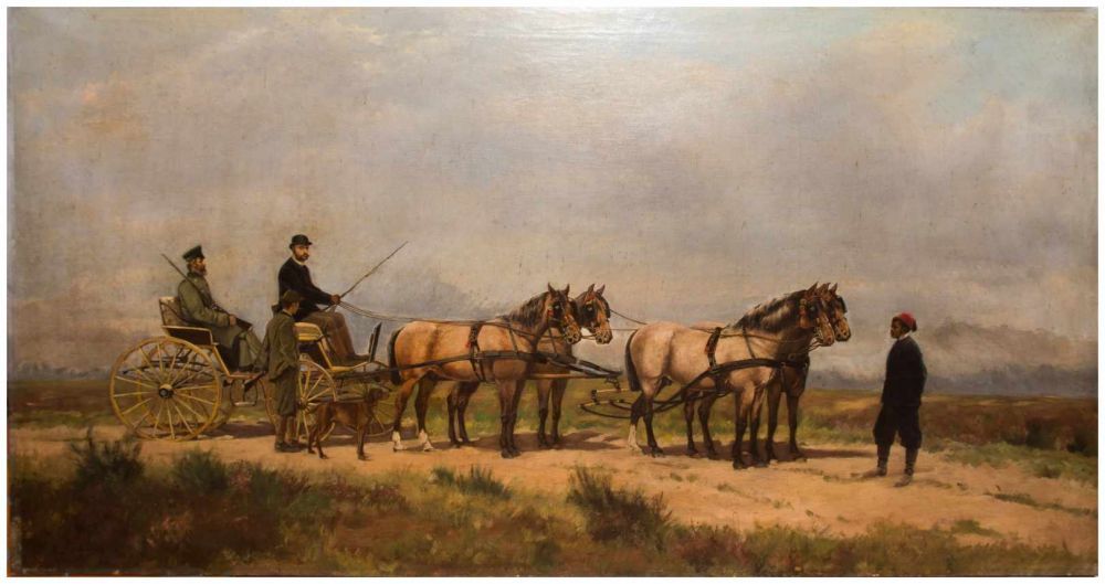 ARTHUR VON EPPINGHOVEN (1852-1940) - Leopold II. von Belgien, Öl/Lwd., signiert und datiert, 1886