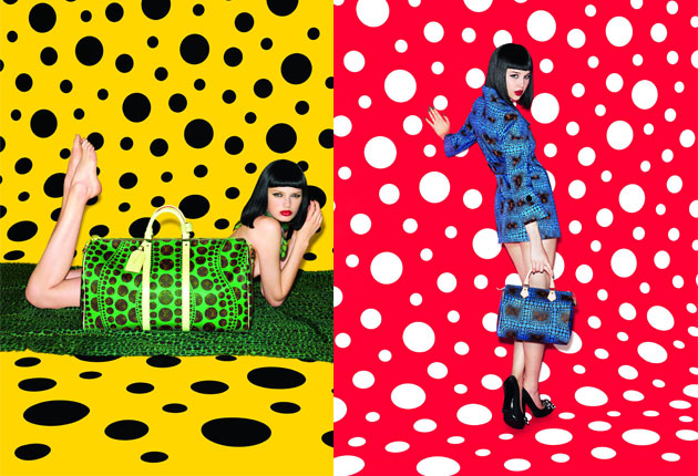 Yayoi Kusama per Louis Vuitton, immagine via The D'Vine.