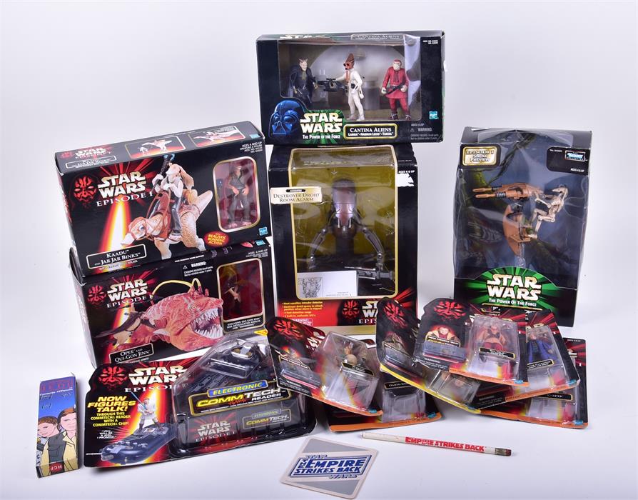 A collection of Star Wars Episode One and Power of the Force boxed toys. Photo: Dawson’s Auctioneers