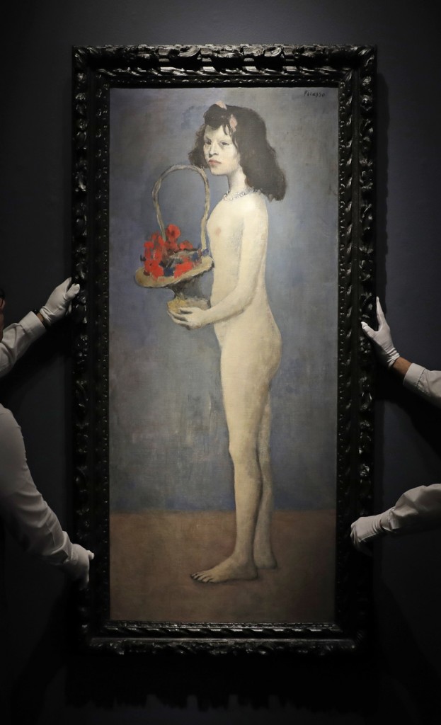 Pablo Picassos "Fillette à la corbeille fleurie". Foto via Christie's.