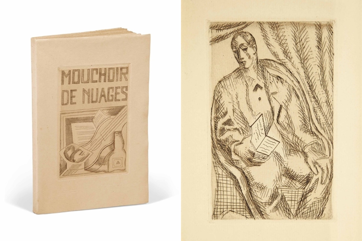 JUAN GRIS. Le mouchoir de nuage de Tristan Tzara. Imagen vía: Christie’s