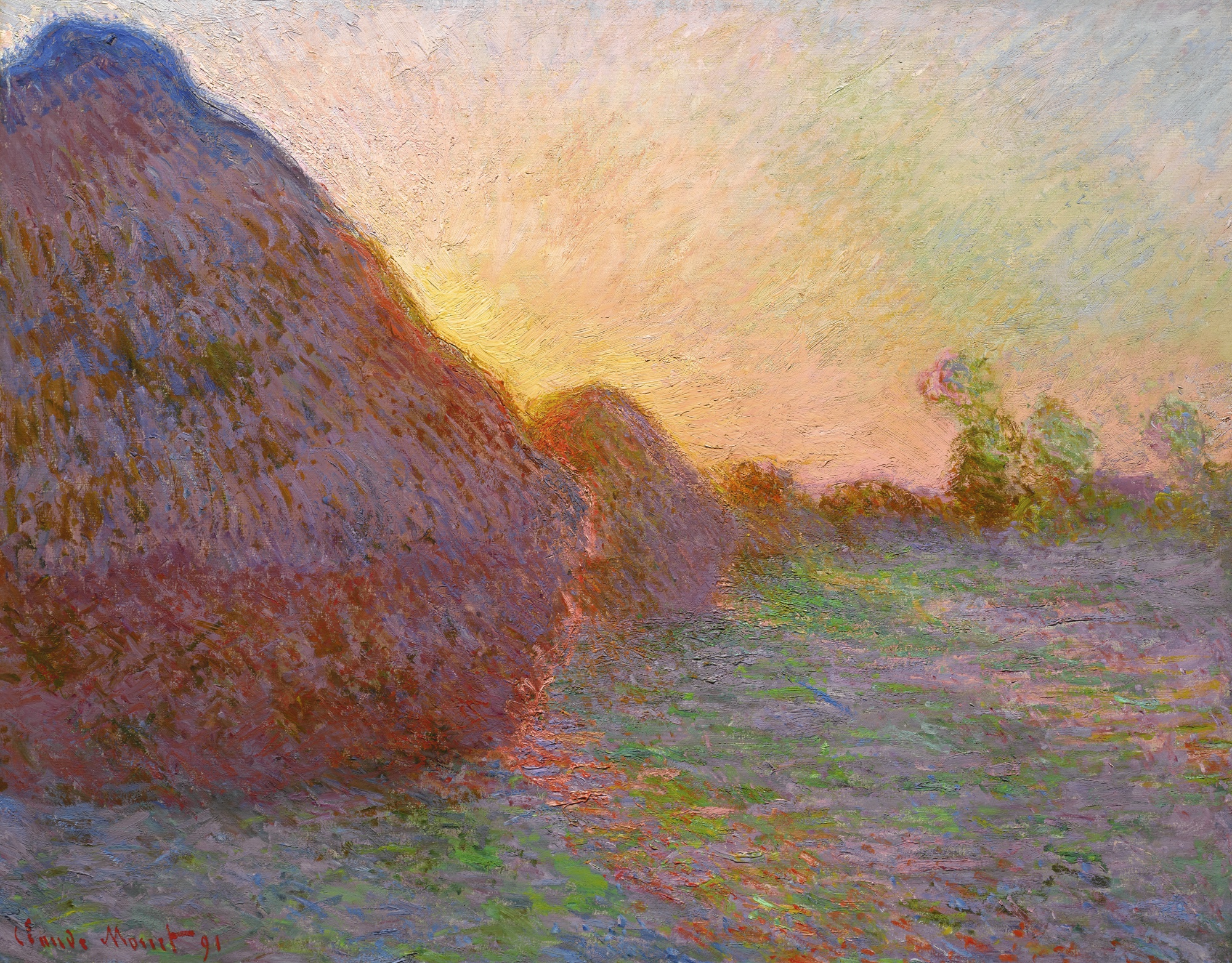 "Meules", Claude Monet år 1890. Foto: Sotheby's.
