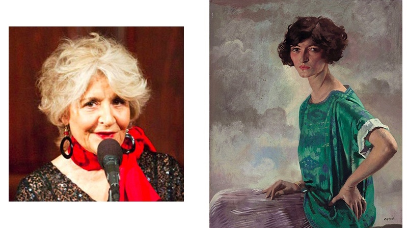 Links: Bokara "Bo" Legendre | Foto via thesophiainstitue.com Rechts: Gertrude Sanford Legendre, Portait von William Orpen, 1922 | Foto via Wikipedia