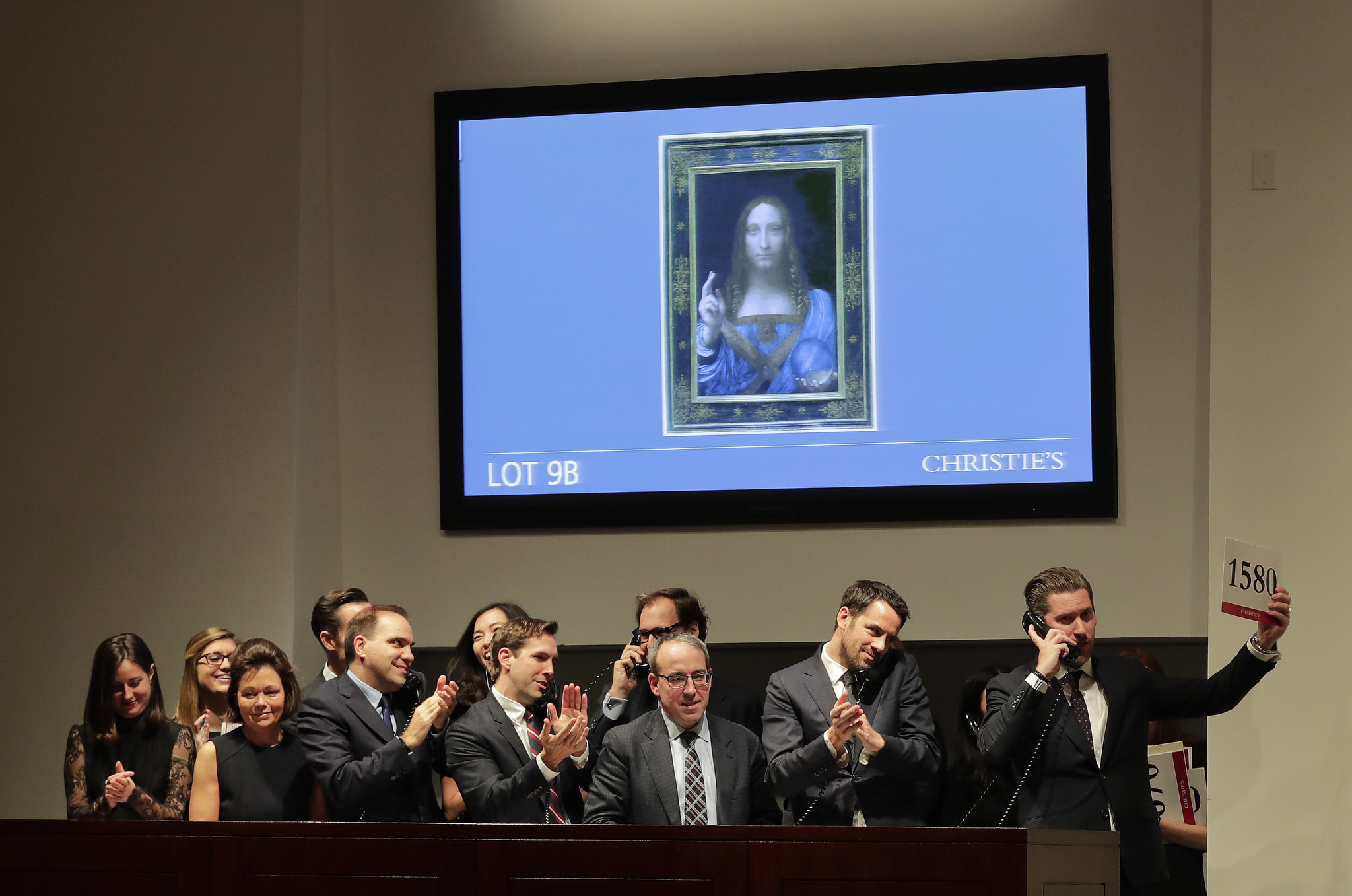 Les enchères se sont enflammées chez Christie’s, à New York, le 15 novembre Image: JULIE JACOBSON/AP