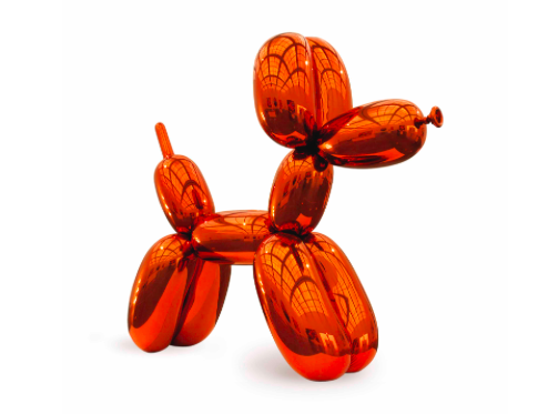 Balloon Dog (Orange), Jess Koons. Foto: Christie's.