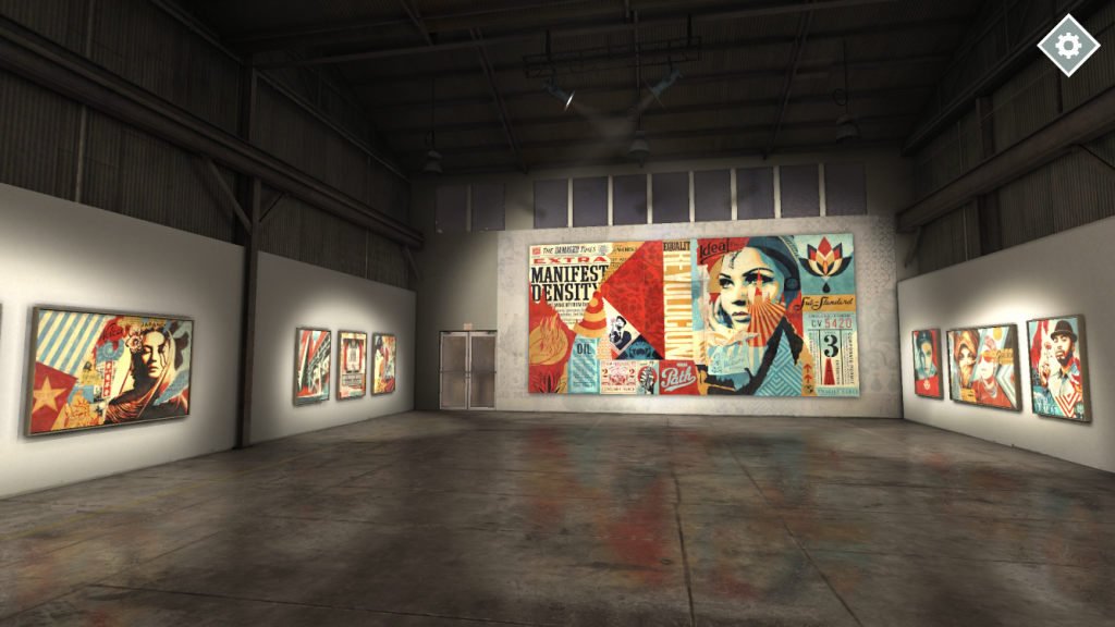 Vue de l'exposition Damaged sur l'application VRt Ventures