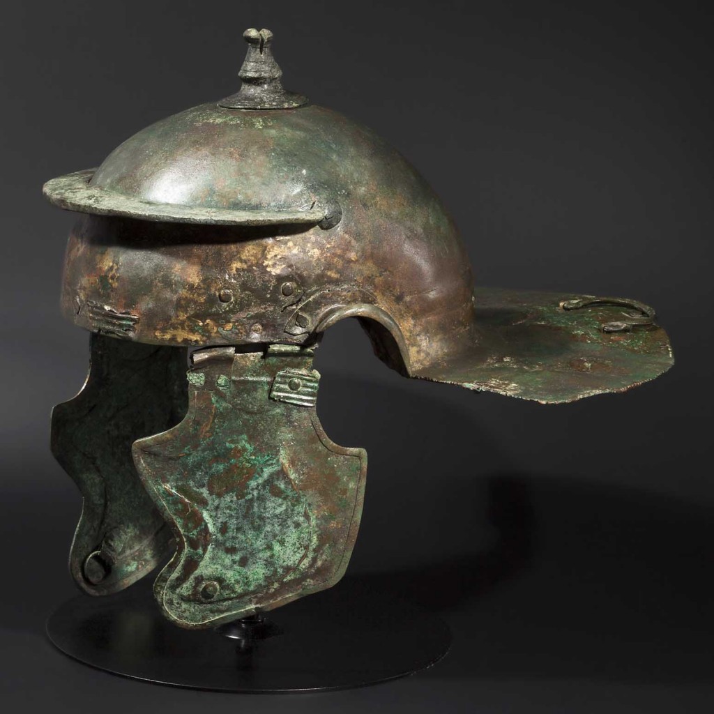 HH_73_LotNo_2460_Roman_bronze_infantry_helmet_Weisenau