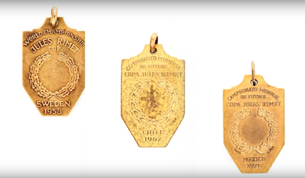 Pelés medaljer från VM 1958