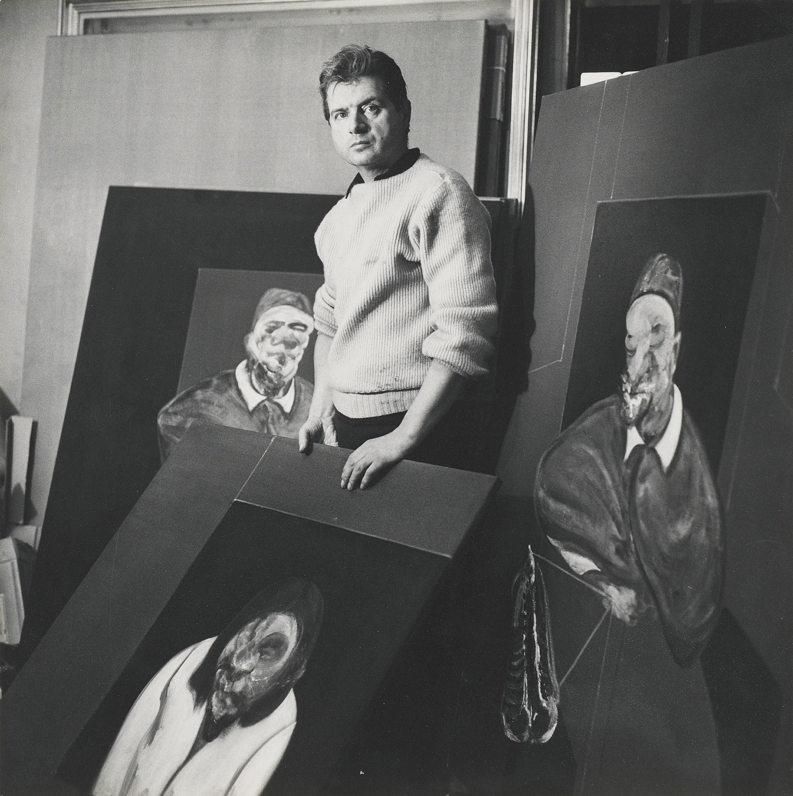 Cecil Beaton, Francis Bacon nel suo studio, 1960, immagine © Christie's