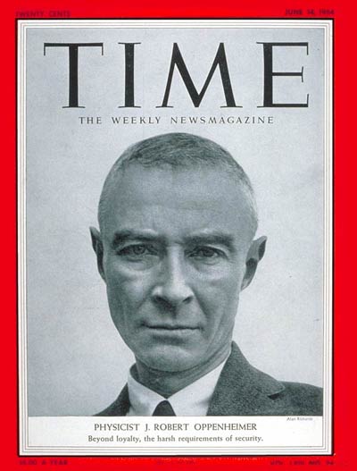 J. Robert Oppenheimer,羅伯特·歐本海默(1904年4月22日-1967年2月18日)),物理學家,被譽為人類「原子彈之父」。