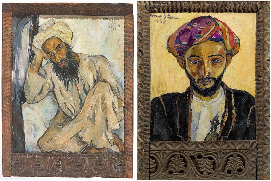 Links: Irma Stern, Arab Priest (1945) Rechts: Irma Stern, Arab in Black (1939) | Beide Fotos via Artnet
