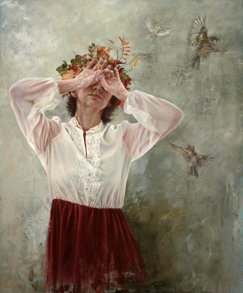 San-Mare Raubenheimer, 'Awakening', 26 000 kr Måleri Olja 54 x 65 cm 2017. Bild: Artely