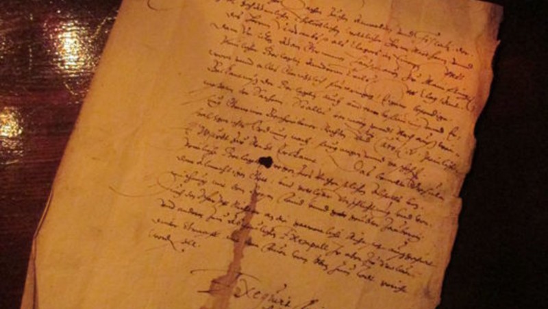 Catawiki's German Witch Condemnation from 1603. Photo: Catawiki.