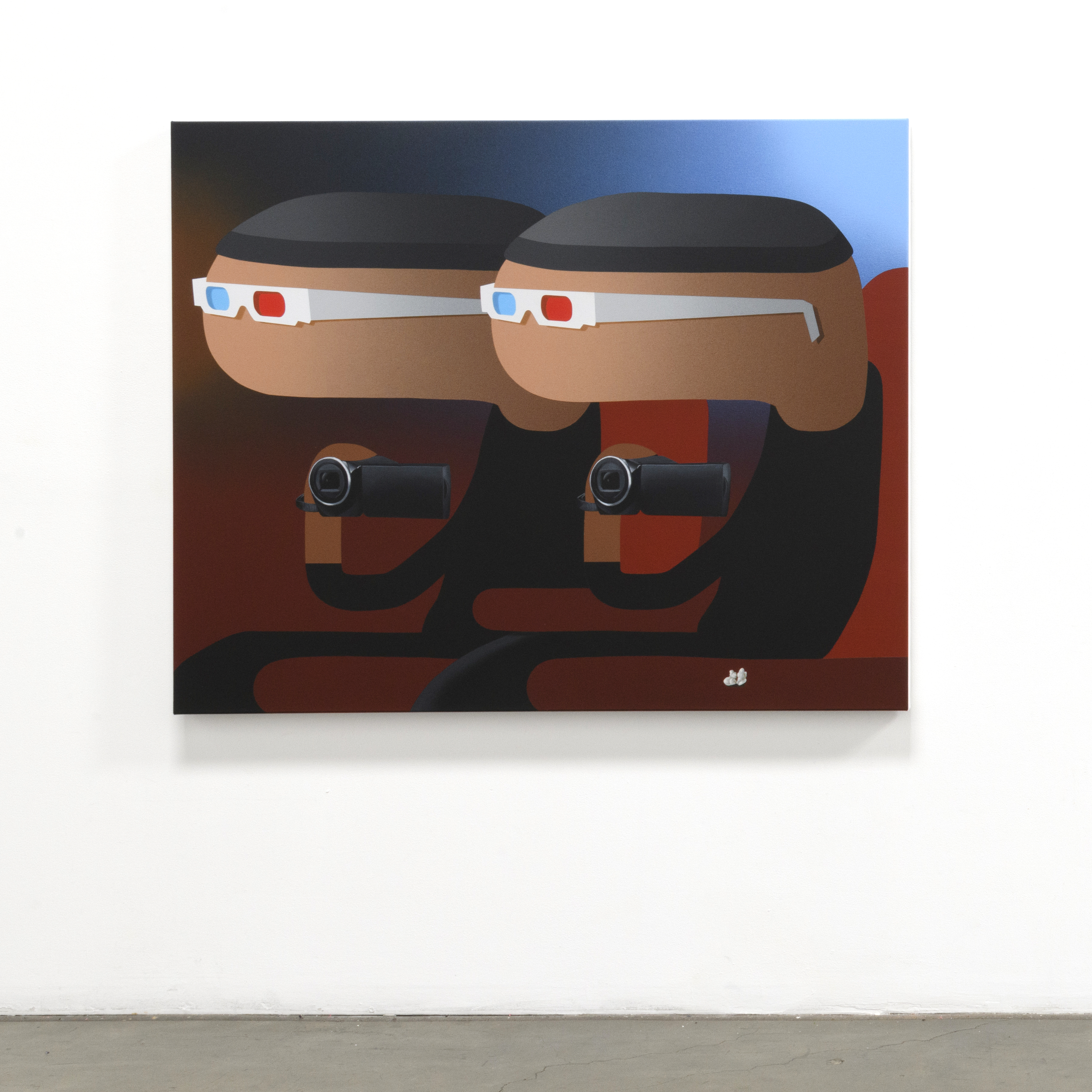 Oli Epp, « Copycat », 2019, huile et acrylique sur toile, image publiée avec la permission de l'artiste et de la galerie Richard Heller