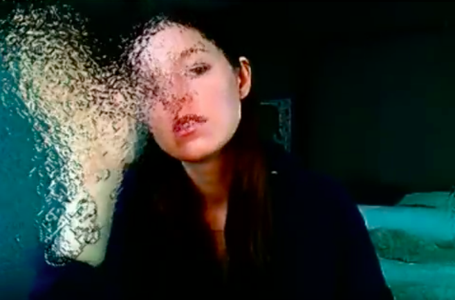 Petra Cortright, still from « when you walk through the storm », posted in November 2009, image via YouTube