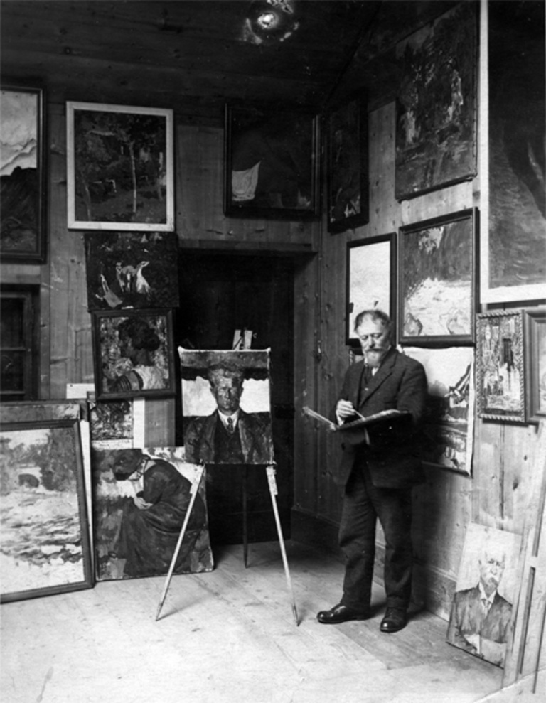 Le studio de Giovanni Giacometti, le père d'Alberto, image ©Fondation Giacometti