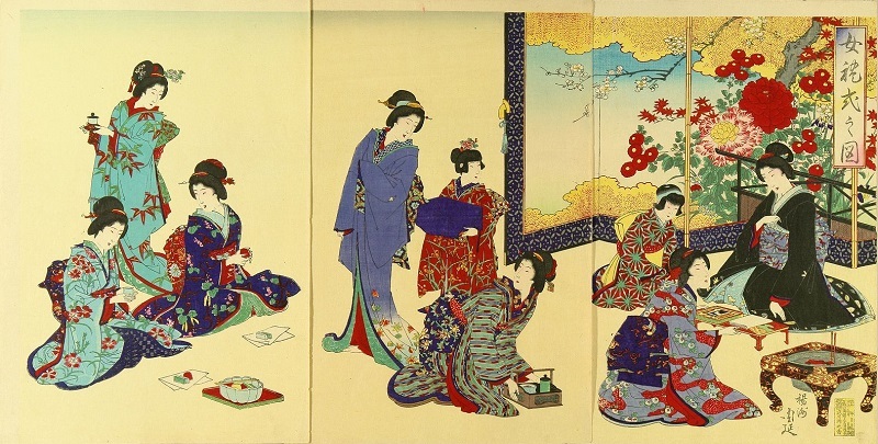 Toyohara Chikanobu, Kleidung der Meiji-Zeit | Foto via Ukiyo-e.org
