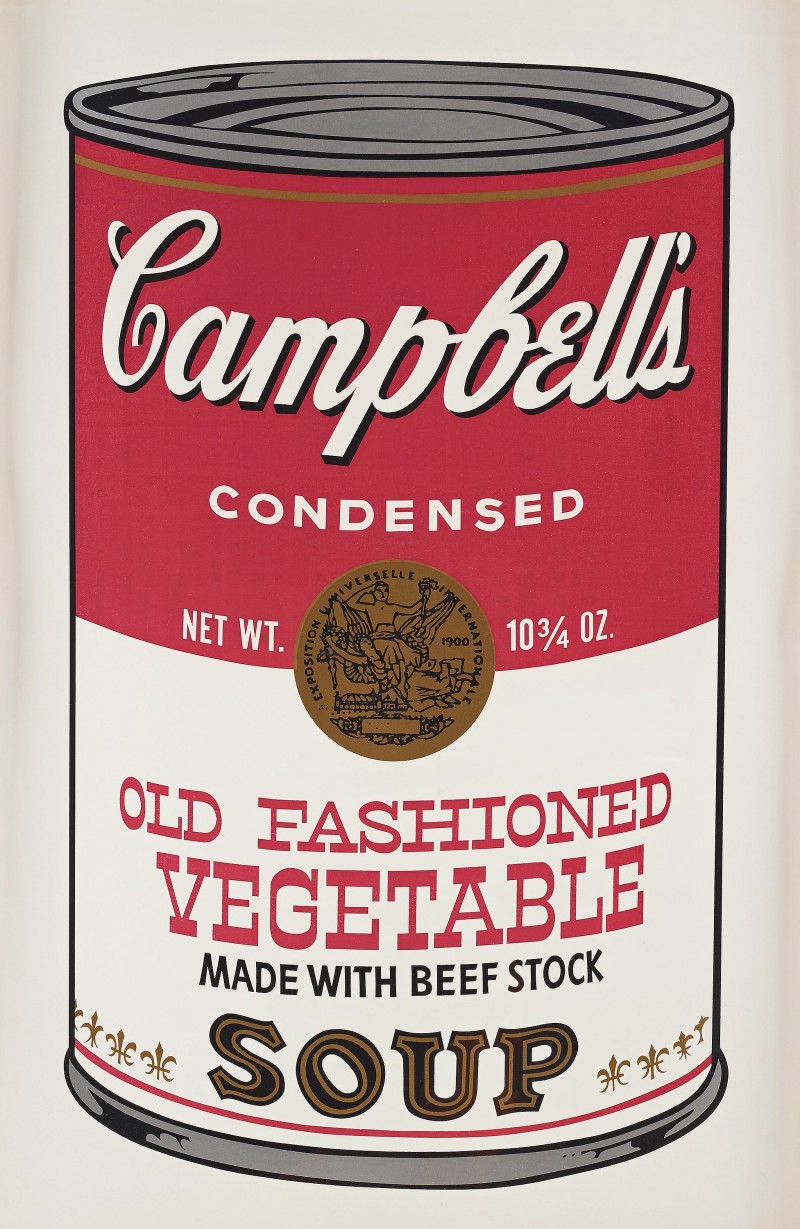 Andy Warhol, "CAMPBELL'S SOUP II OLD FASHIONED VEGETABLE".