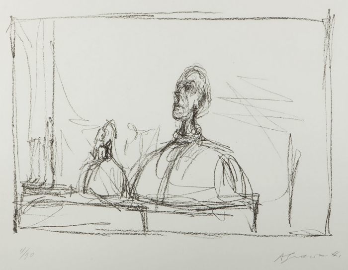 Zeichnung von Giacometti | Foto: Catawiki