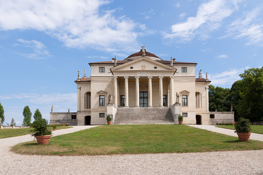 Die Villa Rotonda bei Vicenza - Erbaut von Andrea Palladio 1566 | Foto via italymagazine.com