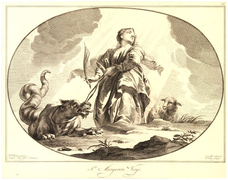 Zeichnung Nr. 28 nach Peter Paul Rubens Deckengemälde der Heiligen Margarete in der Antwerpener Jesuitenkirche | Foto: ©The Trustees of the British Museum