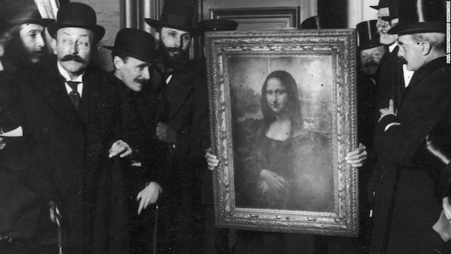 Återlämnandet av Mona Lisa till Louvren.