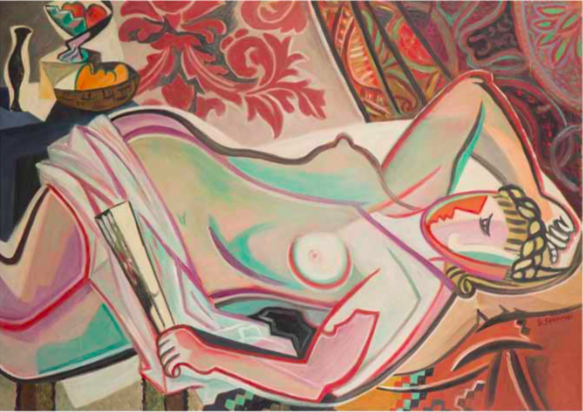 Gino Severini (1883-1966), « Nu à l’éventail », 1947, ©Julien Pepy