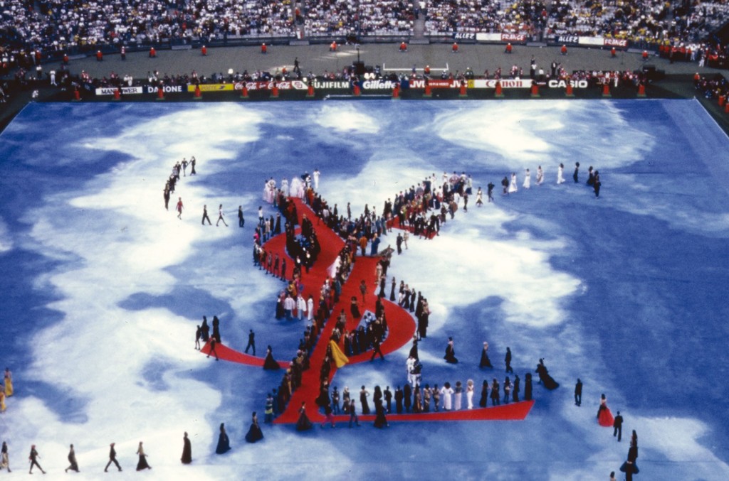Le Stade de France en 1998, durant le show YSL, image via sohu.com