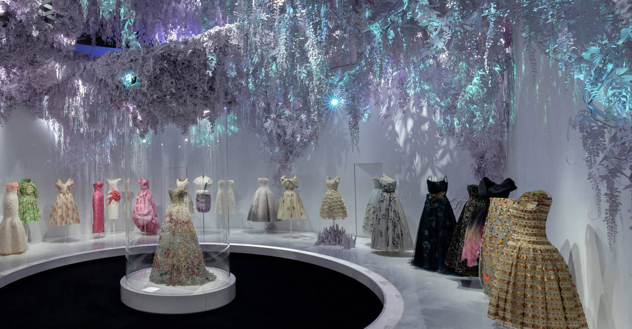 The Dior exhibit at the V&A. Image: Victoria & Albert Museum