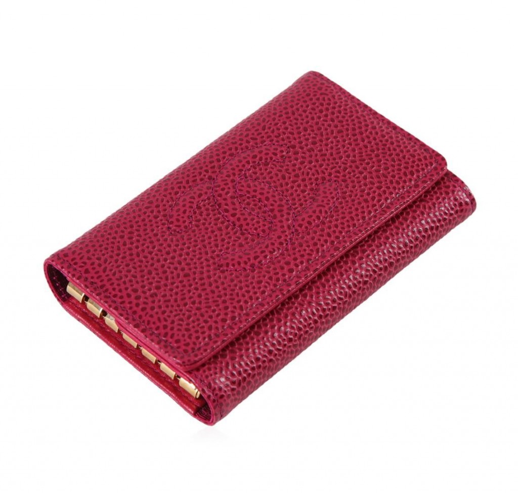Chanel Pink Leather Key HolderAuction begins January 23