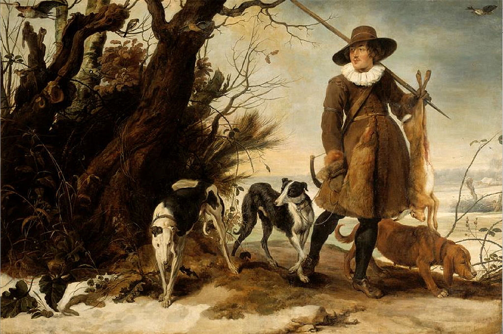 Jan Wildens, Winterlandschaft mit Jäger, 17. Jh. | Abb. via Wikipedia