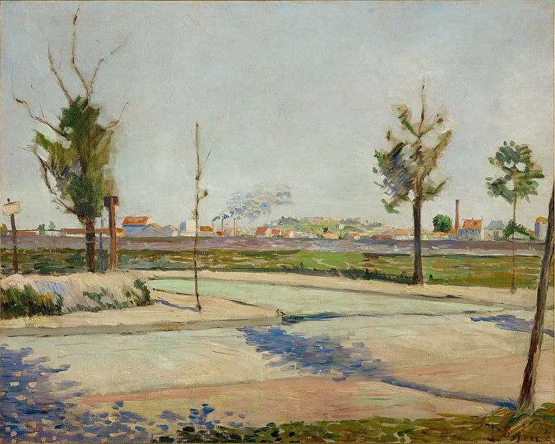 Paul Signac, Route de Gennevilliers, 1883, image © Musée d'Orsay