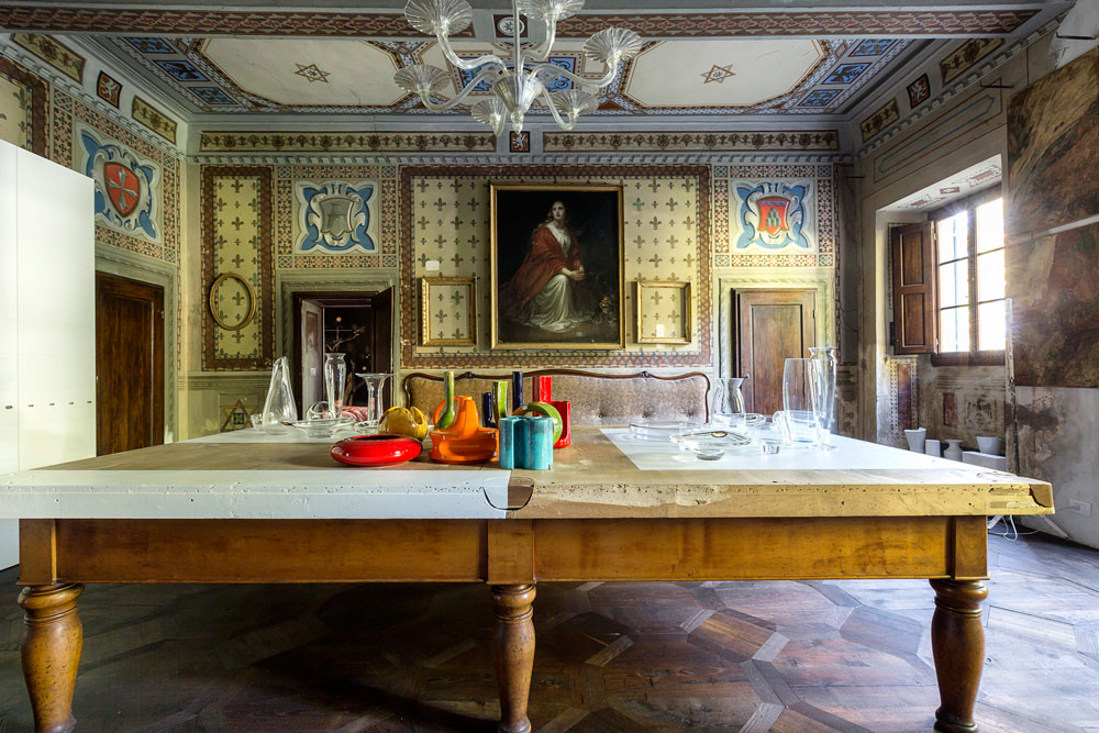 Interior decorado de Villa Gaeta.