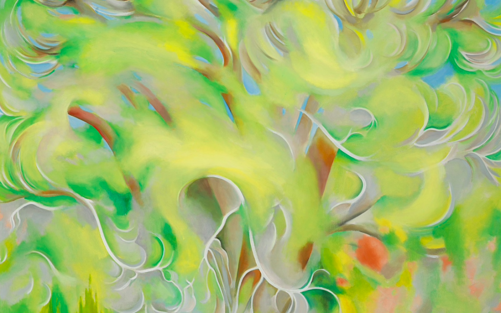 Georgia O'Keffee, « Cottonwoods (detail) », circa 1952, image ©Georgia O'Keffee Museum