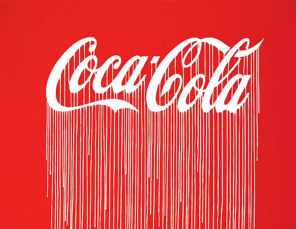 Liquidated Coca-Cola (Luminescent Print Edition) by ZEVS. Solid colour screen print, 50 edition on sale for £275 at Lazarides London