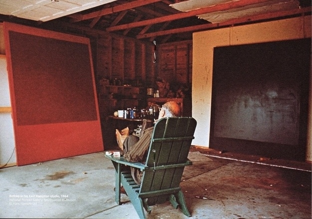 Mark Rothko i sin studio. Foto: Hans Namuth.