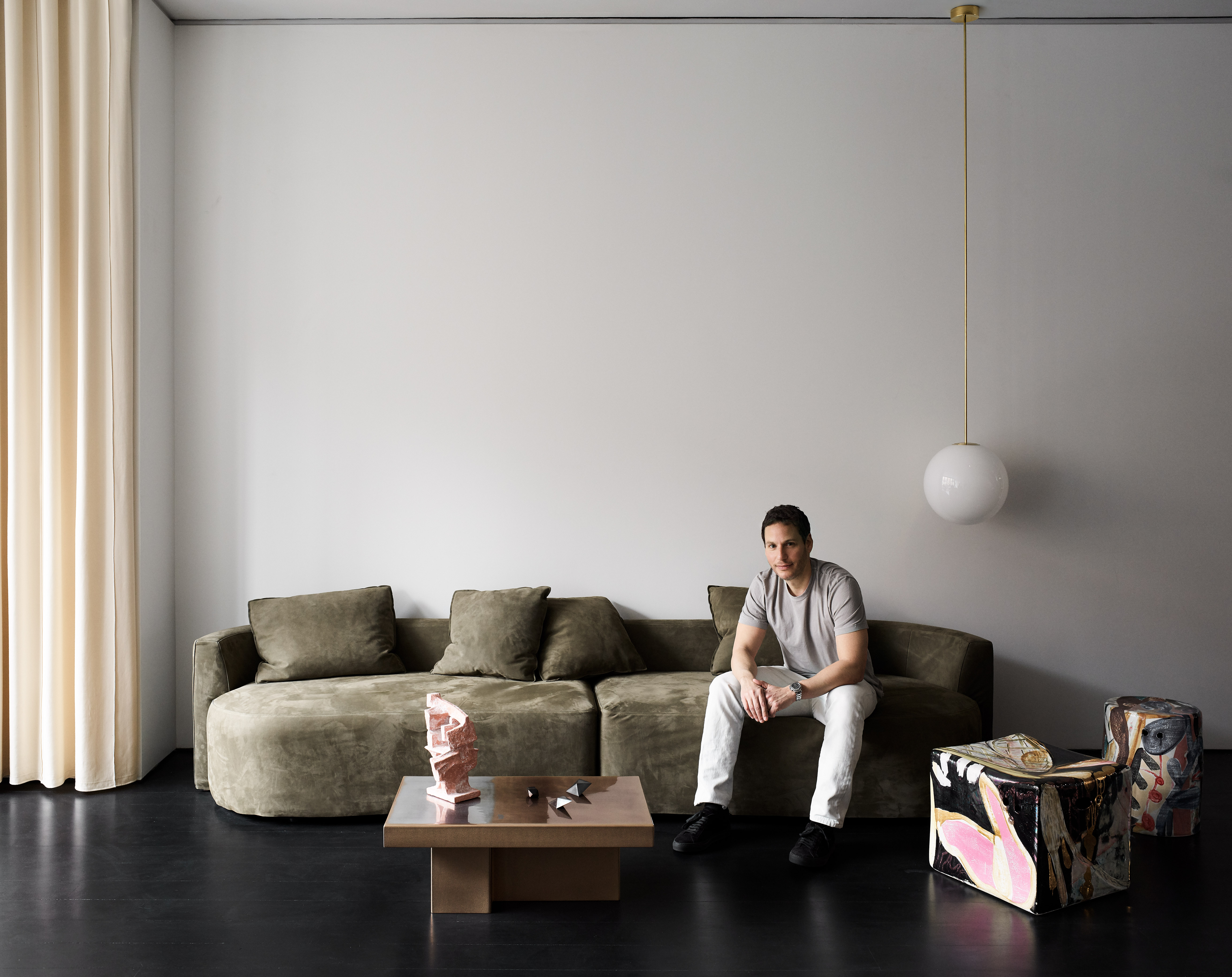 The Future Perfect founder David Alhadeff in Casa Perfect New York. Image: Douglas Friedman