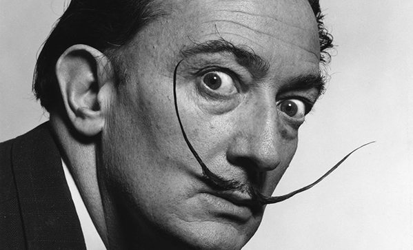 1. Salvador Dalí fotograferad av Philippe Halsman år 1953. © Fundació Gala-Salvador Dalí.