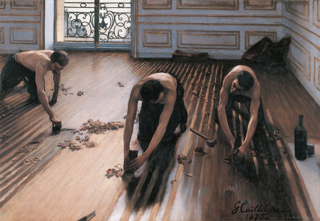 Gustave Caillebotte, Les Raboteurs de Parquet, 1875 Musée d’Orsay, Paris
