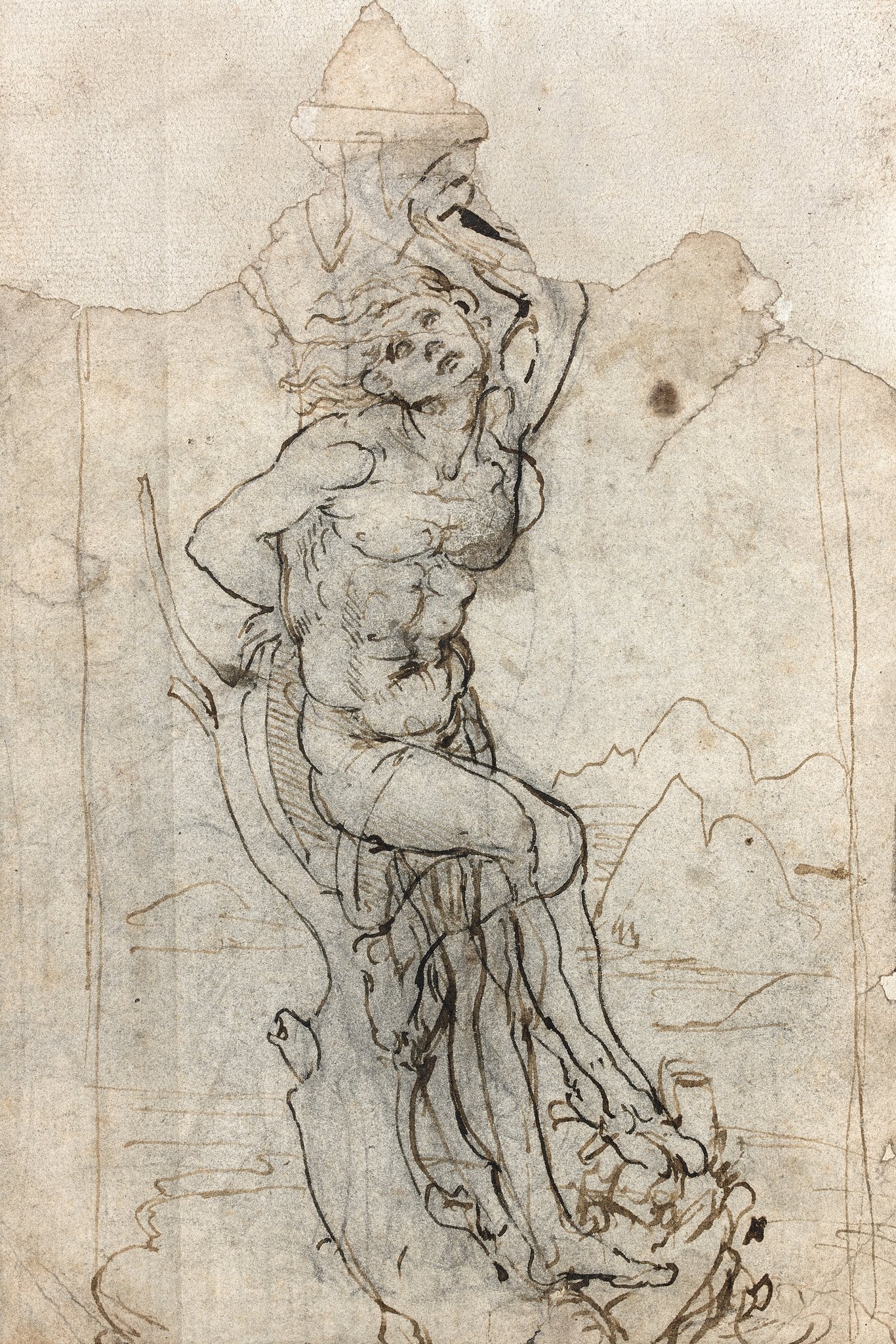 Wiederentdeckte Zeichnung von Leonardo da Vinci | Foto: Tajan