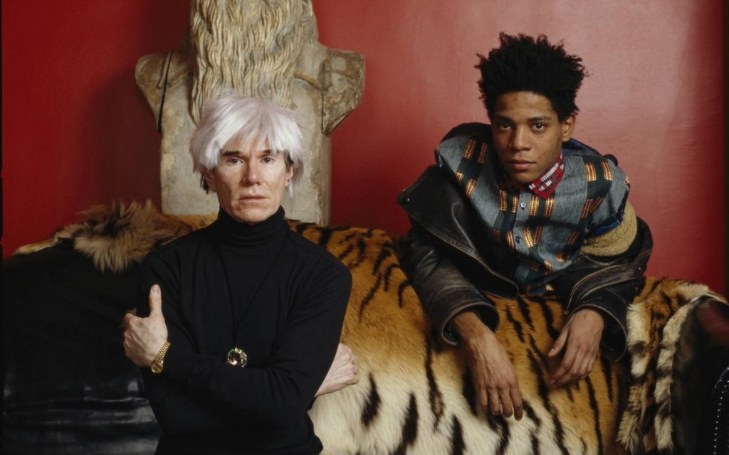 Jean-Michel Basquiat et Andy Warhol photographiés par Lizzie-Himmel, image via Widewalls