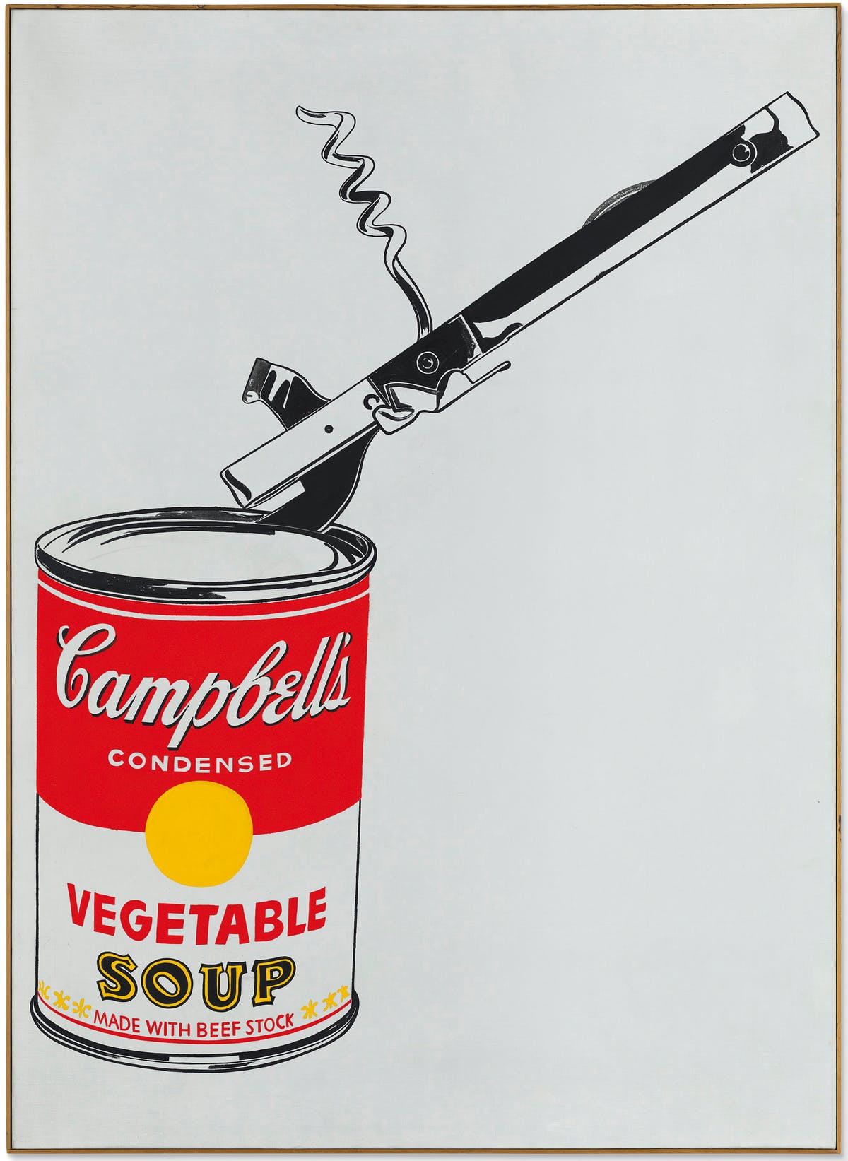 Andy Warhol, Big Campbell's Soup Can with Can Opener (Vegetable), 1962 | Abb.: Christie's