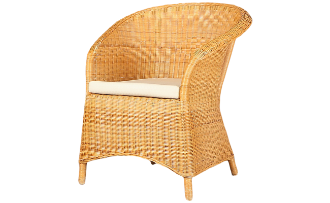 Rottingfåtölj, "Dodonna", Ikea, sent 1900-tal. Gästriklands Auktionskammare. Utropspris: 400 kronor.