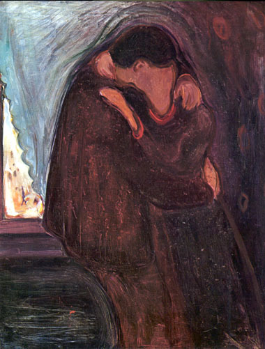 EDVARD MUNCH - Der Kuss, 1897 Abb. via weheartit.com