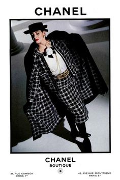 A 1984 ad for Chanel designed by Lagerfeld
