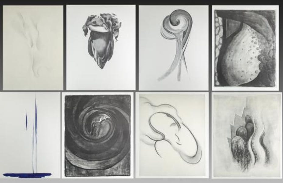 GEORGIA O'KEEFFE. Portafolio de dibujos (1915-1943).